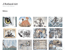 Tablet Screenshot of jrutlandart.com